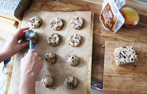 oursoulsareone:  Jacques Torres Chocolate Chip Cookies? by lobugast on Flickr. 
