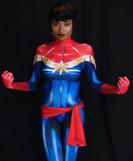 cosplayingwhileblack:  Character: Captain MarvelSeries: Marvel ComicsCosplayer: Cosplay.doctor
