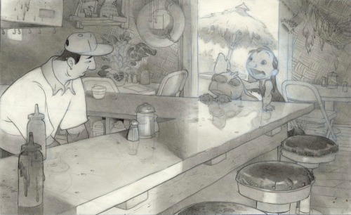 the-disney-elite: Paul Felix‘s concept art for Lilo &amp; Stitch (2002) Via: Lilo &am