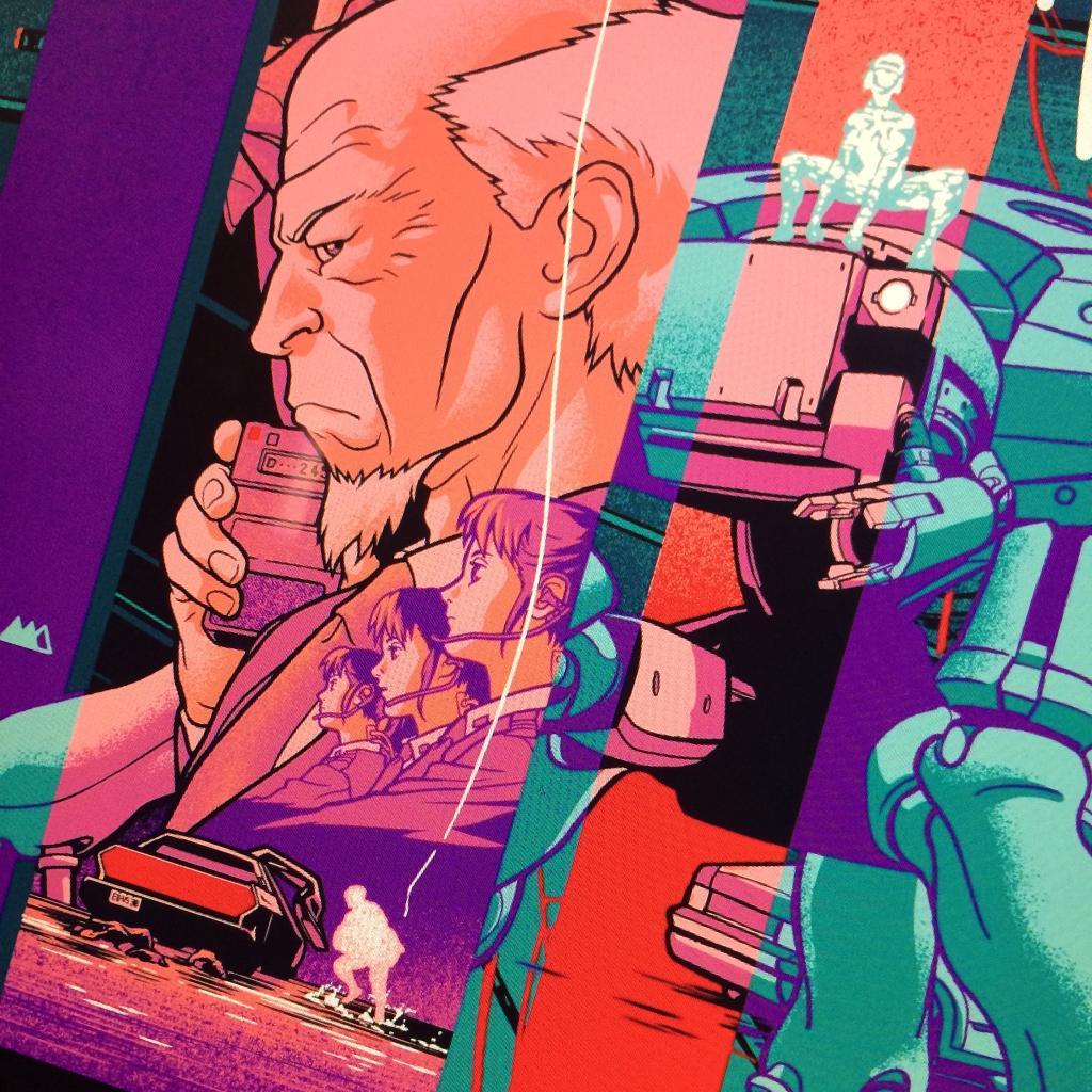 xombiedirge:  Ghost in the Shell by Martin Ansin / Twitter 24” X 36” screen