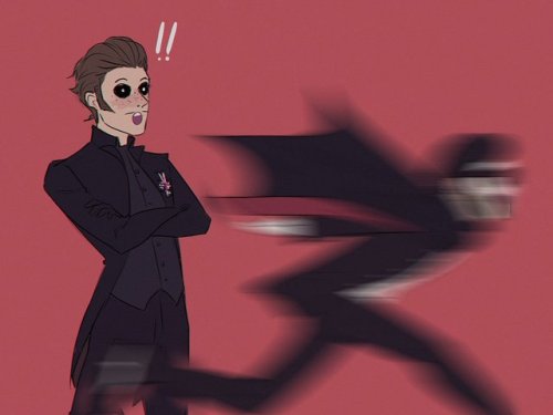 ghoulknightie:Don’t ever give Emeritus the cape again