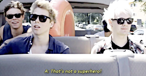5secondsosgifs:  &ldquo;We’re on the way to the costume shop now — We’re