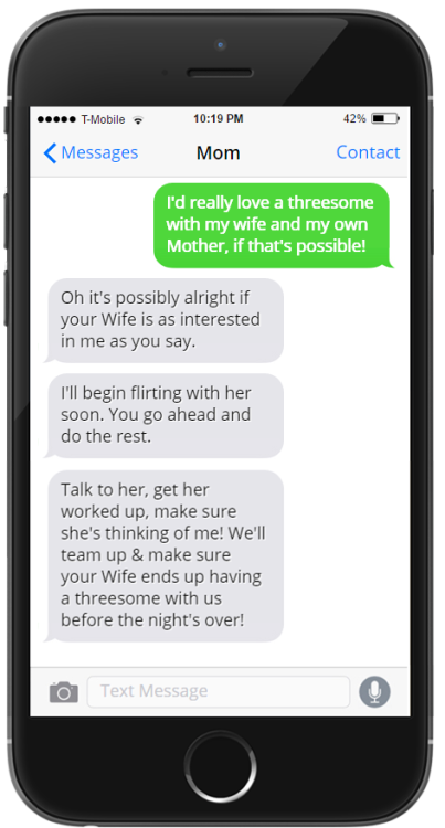 incexting: Everybody Joins In Part 2 of 11Request for a married guy to seduce his Mother, who helps 