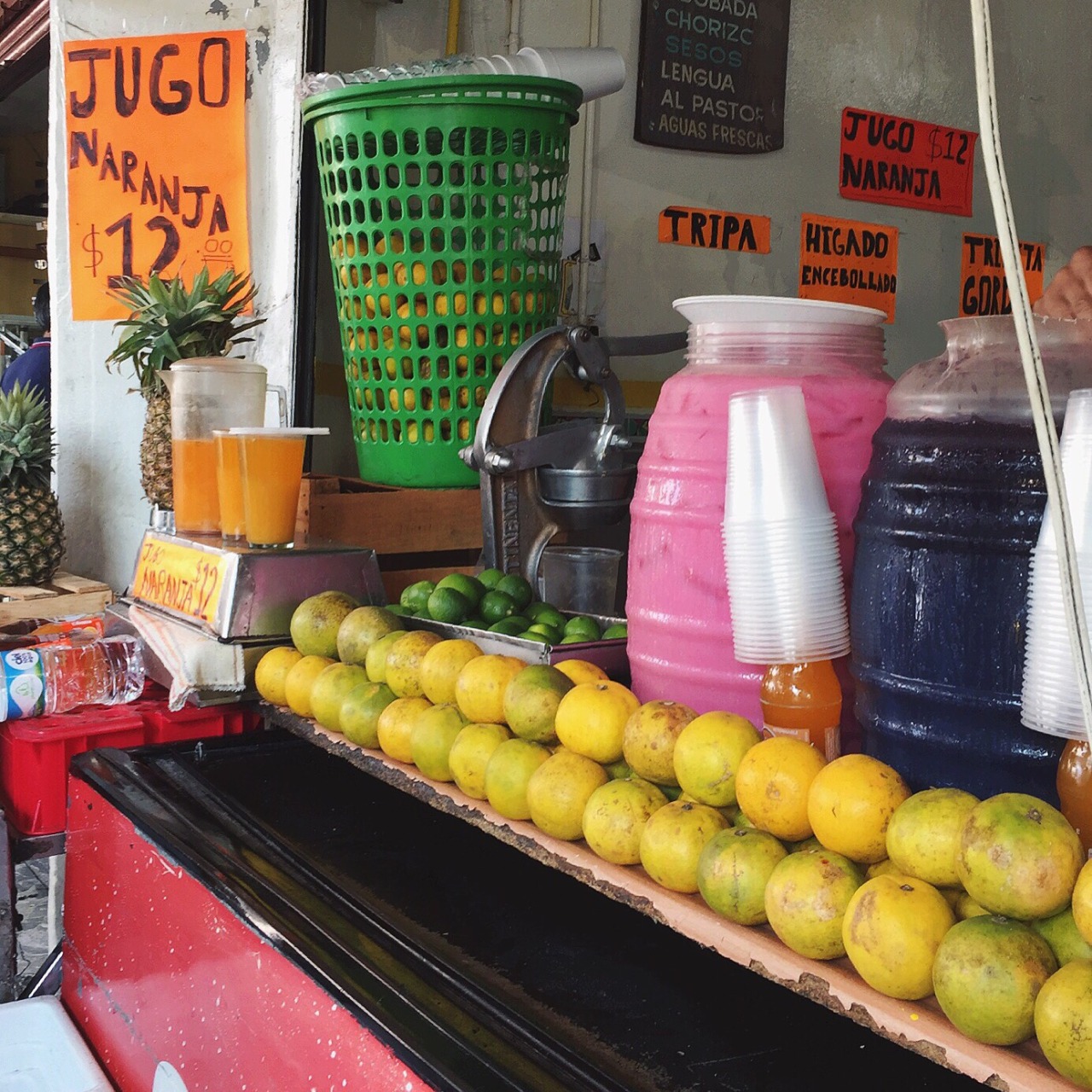 Pura comida original mexicana