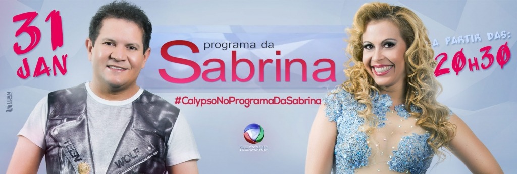 “Programa da Sabrina” 31/01/2015 Recebe Banda Calypso
Hoje a equipe de divulgação do “Programa da Sabrina” anunciou a participação da Banda Calypso no sábado do dia 31/01/2015 para cantar e participar das provas mais diferentes que só o programa da...