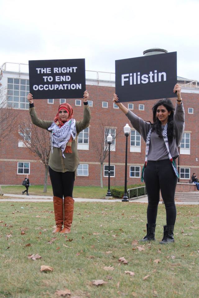 lovenerdeen: Students for Justice in Palestine at College of Staten Island, demonstrate