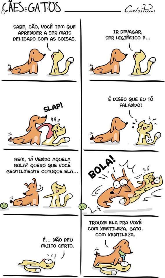 frasespoesiaseafins:  Aprendendo a ter modosvia Cães e Gatos
