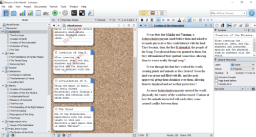 Hello! Today I’d like to talk about Scrivener, a wonderful application that I use for both wri