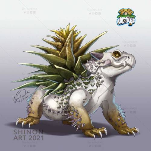  CUNUSAUR, the Desert Thorn Pokémon Living in the driest and most desolate of locations, CUNUSAUR is