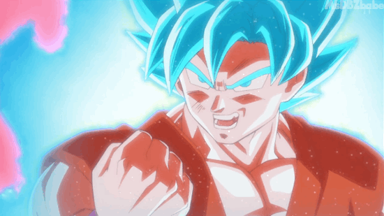 Goku Goes Super Saiyan Blue 10x Kaioken [English Dub] on Make a GIF