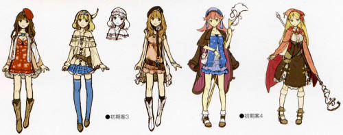 kohak:  Some of Ayesha’s preliminary designs. From the Atelier Ayesha Official Visual Book
