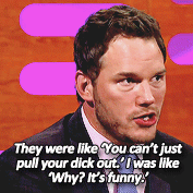 knwoles:    The key is just to ignore the pain, because physical comedy only works