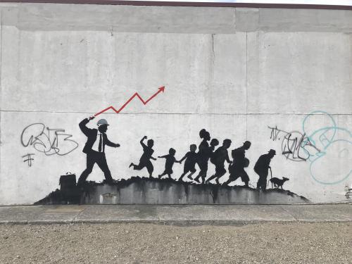 radicalgraff: Anticapitalist mural in Midwood, Brooklyn, New York