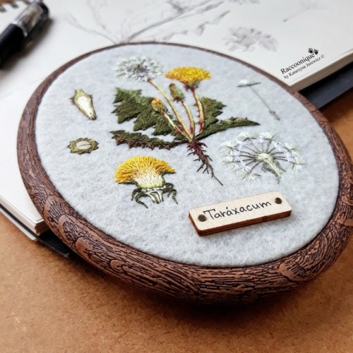 sosuperawesome:Botanical Embroidery Hoop ArtRaccoonique on EtsySee our #Etsy or #Embroidery tags