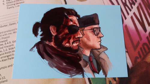 mgs-lileiv:  mgs-lileiv: Double-sided postcard-sized prints now available from my shop! >>> Have a Look! <<< - Links to original art posts: Kaz Venom and Kaz  15% OFF EVERYTHING ON MY SHOP UNTIL THE 20TH JULY !