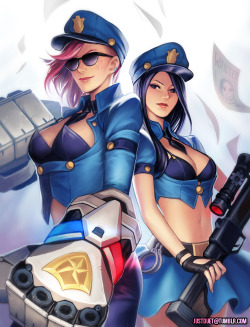 umitsc4sey:  leagueoflegends:  Piltover’s Finest by Justduet  League of Lesbians