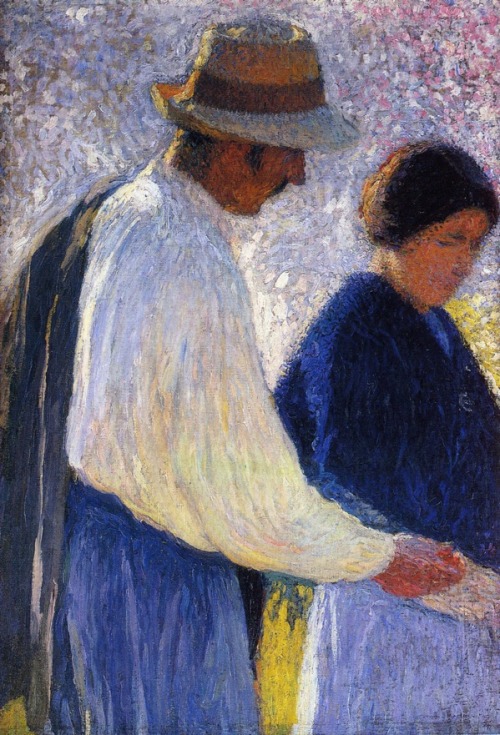 The Married Couple Study for Reapers, 1903, Henri MartinMedium: oil,canvas