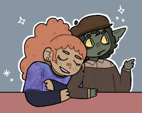 myclericalromance: ihavemints: unhinged religious girl and feral sleep-deprived goblin is my favorit