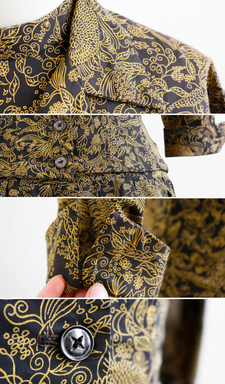 ephemeral-elegance:Printed Cotton Dress and Jacket, ca. 1950sJonathan Loganvia Rococo VintageThis lo