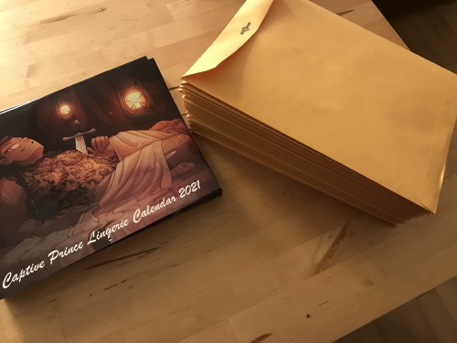 Calendars have come in and gone out! Calendars were shipped out via USPS on Thursday Dec 17 :)While 