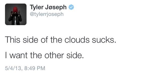 lilskeletonprince:  the other side of the clouds.