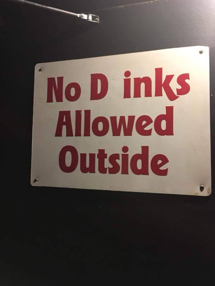 otterwise:New sign just got put up in Amish, no Doinks allowed