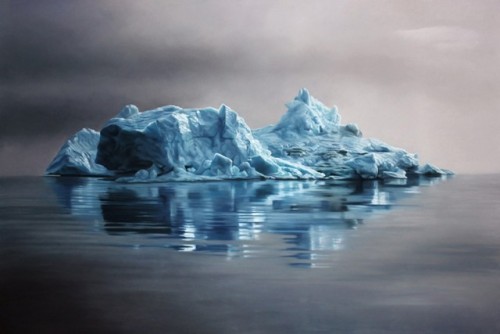 ohneooo:   Pastel Icebergs by Zaria Forman Zaria Forman perfectly masters drawing with pastels. Recently, the artist reveals works representing icebergs. An impressive record, discovered in a series of beautiful images.  Wow 