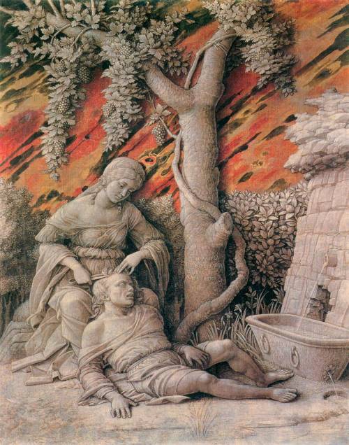 centuriespast: MANTEGNA, AndreaSamson and Delilah1495-1506Tempera on canvas, 47 x 37 cmNational Gall