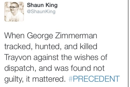 gifthetv:  “@ShaunKing: I’m sharing these horrific cases to press into your mind that a legal & practical precedent is being created for the ease of black death.” 