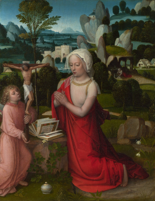 lionofchaeronea:The Magdalen in a Landscape, Adriaen Isenbrandt, ca. 1510-25