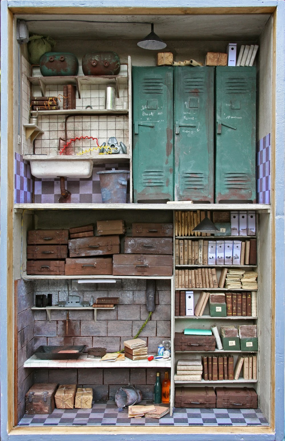 nevver:  Bookshelf Dioramas,  Marc Giai-Miniet