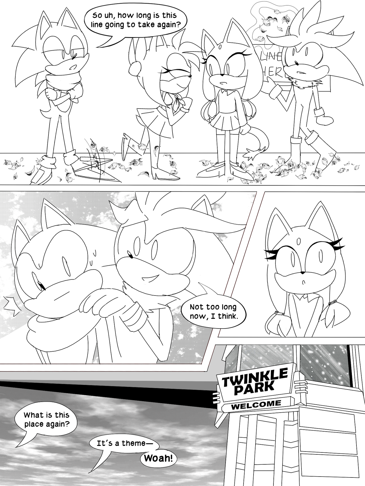 Megu on X: Sonamy/ Silvaze week day 4: Future Two kinds of families 🍝  (Click to see the full drawings!) #SonamySilvazeweek2021   / X