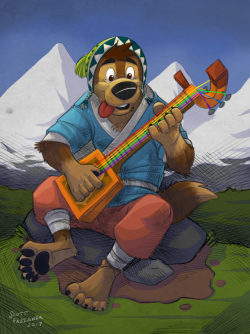 Art-Mutt: ‪Can’t Draw Just One. More Bodi Time. Getting His Musical On.‬