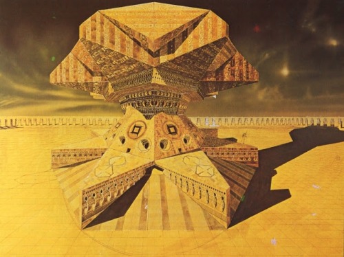 Chris Foss concept art for Alejandro Jodorowsky’s DUNE project. Mid-1970s.