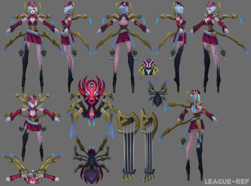 Batch requestHigh res: Lulu | Kindred | Elise | Sivir | Darius | Lebla