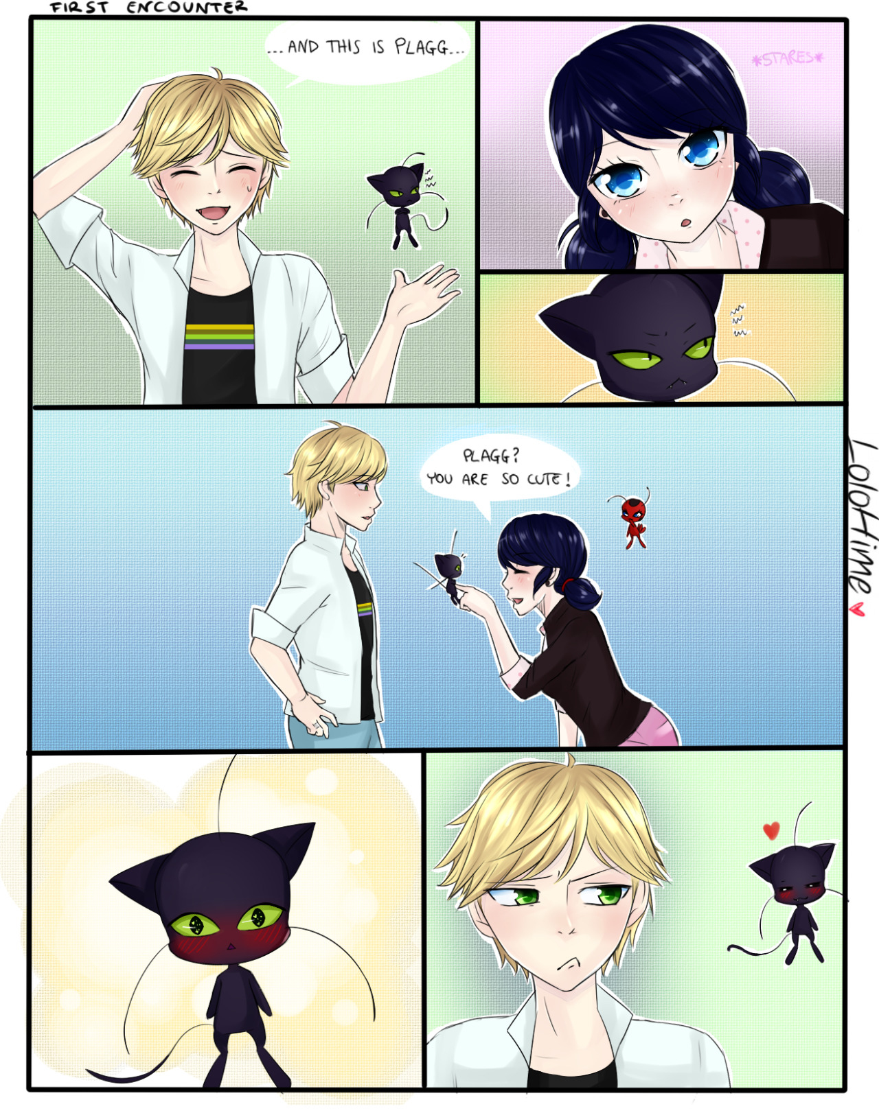 lolohime:  I WANT A MARINETTE AND PLAGG INTERACTION SO BADLY UGHHH and jealous kitty