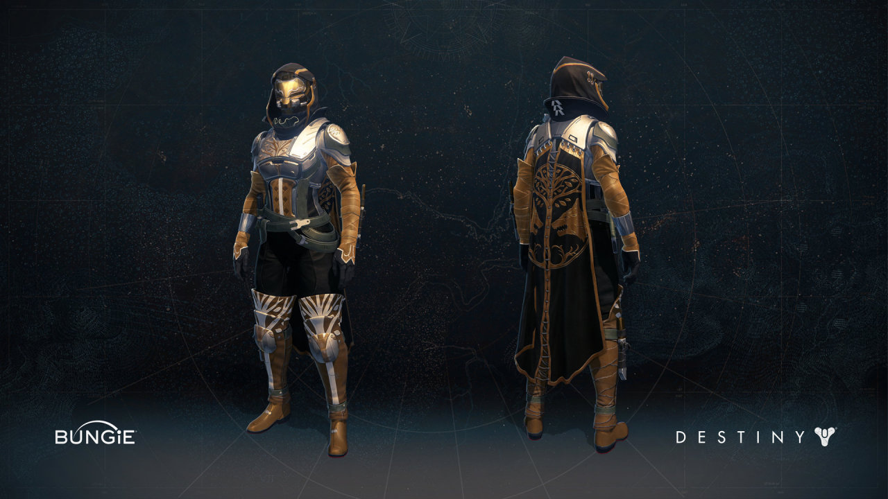 thesevenseraphs:  House of Wolves Hunter Iron Banner Gear Female and Male variants
