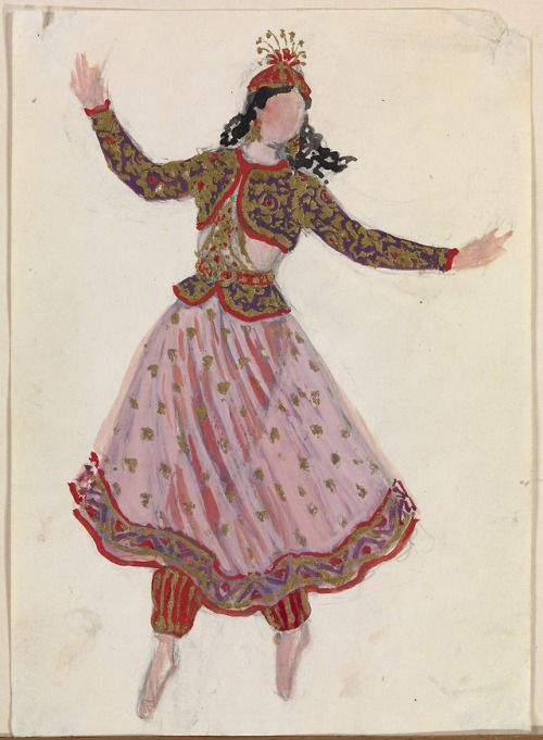 jeannepompadour:Costume designs for Boris Asafiev’s ballet “The fountain of Bakhchisarai” by  Valent