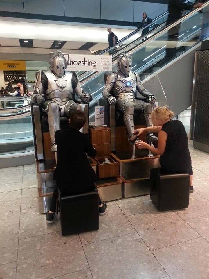 Meanwhile, at London Heathrow Airport