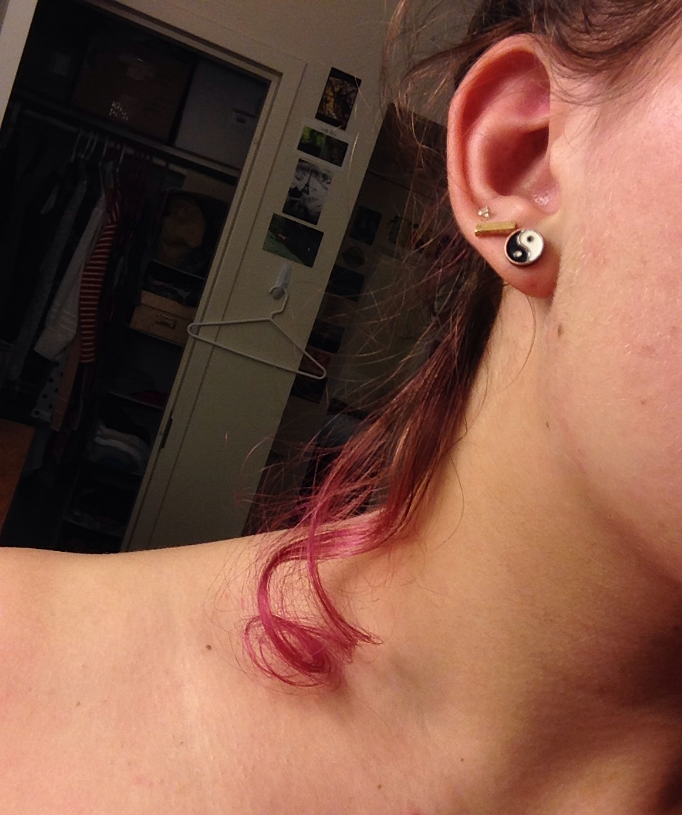 Earrings and curl
