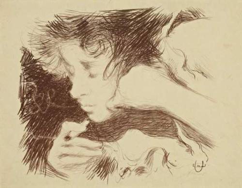 Edouard Crébassa, Fumeuse (Intimité), 1895