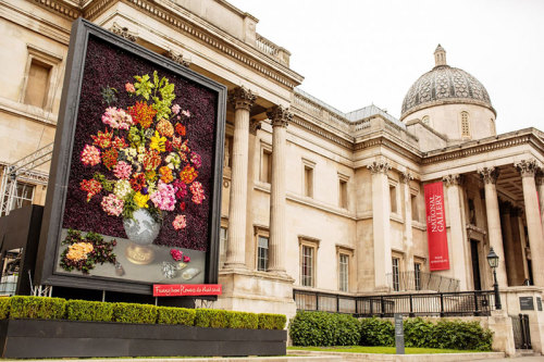 faithistorment: A Living Painting Made of Real Flowers at London’s National Gallery