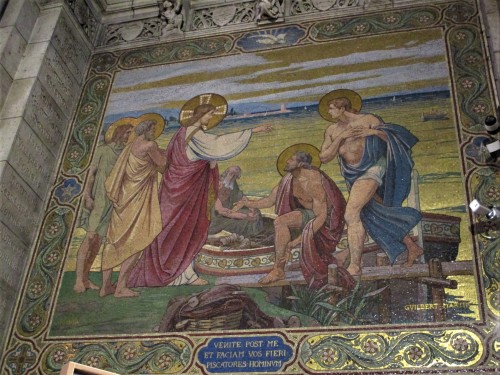 A selection of mosaics at Sacré-Cœur Basilica in ParisPhotographed (despite lighti