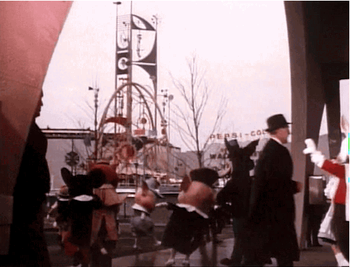 gameraboy:  “it’s a small world” at the 1964 New York World’s Fair. Via youtube.