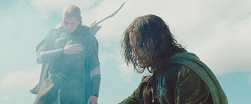 areddhels:Today in Middle-Earth: The Three Hunters meet Eomer and find signs of Merry and Pippin tha