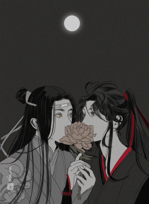 aniaroa:I love drawing WangXian holding pretty peonies ♡I deleted this post cuz I wasn’t so sure abo