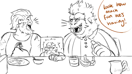 draggems:  hanas and brigittes first morning as a couple at overwatch :’)
