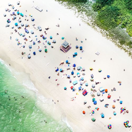 {These aerial beach photographs by Antoine Rose transport me to today’s Hump Day Happy Place. 