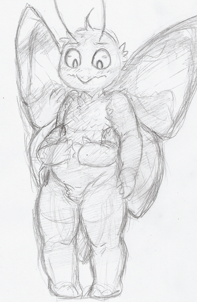 tiredanon:Butterfly boy.  Ref for them legs :3