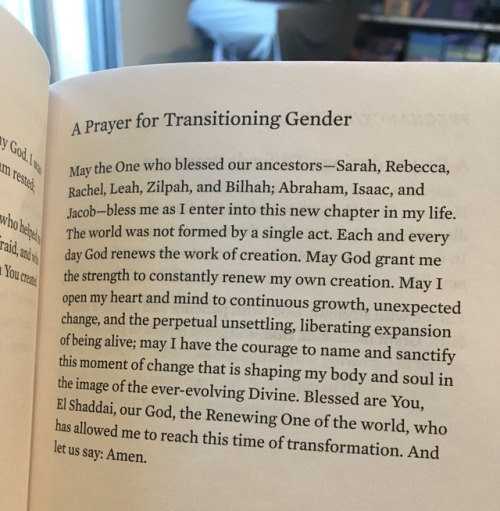 prismatic-bell: starlightomatic: linguist-breakaribecca: Trans-inclusive language in religious texts